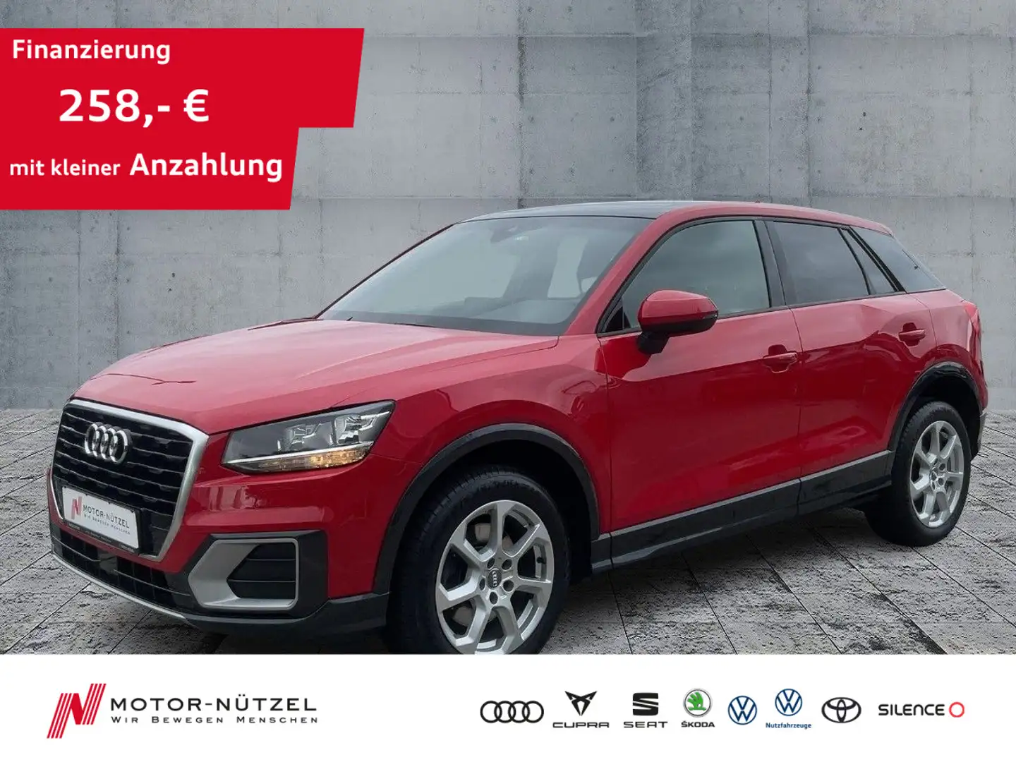 Audi Q2 1.6TDI DESIGN NAV+ACC+SHZ+PDC+PANO+DAB+VC+17" Rot - 1