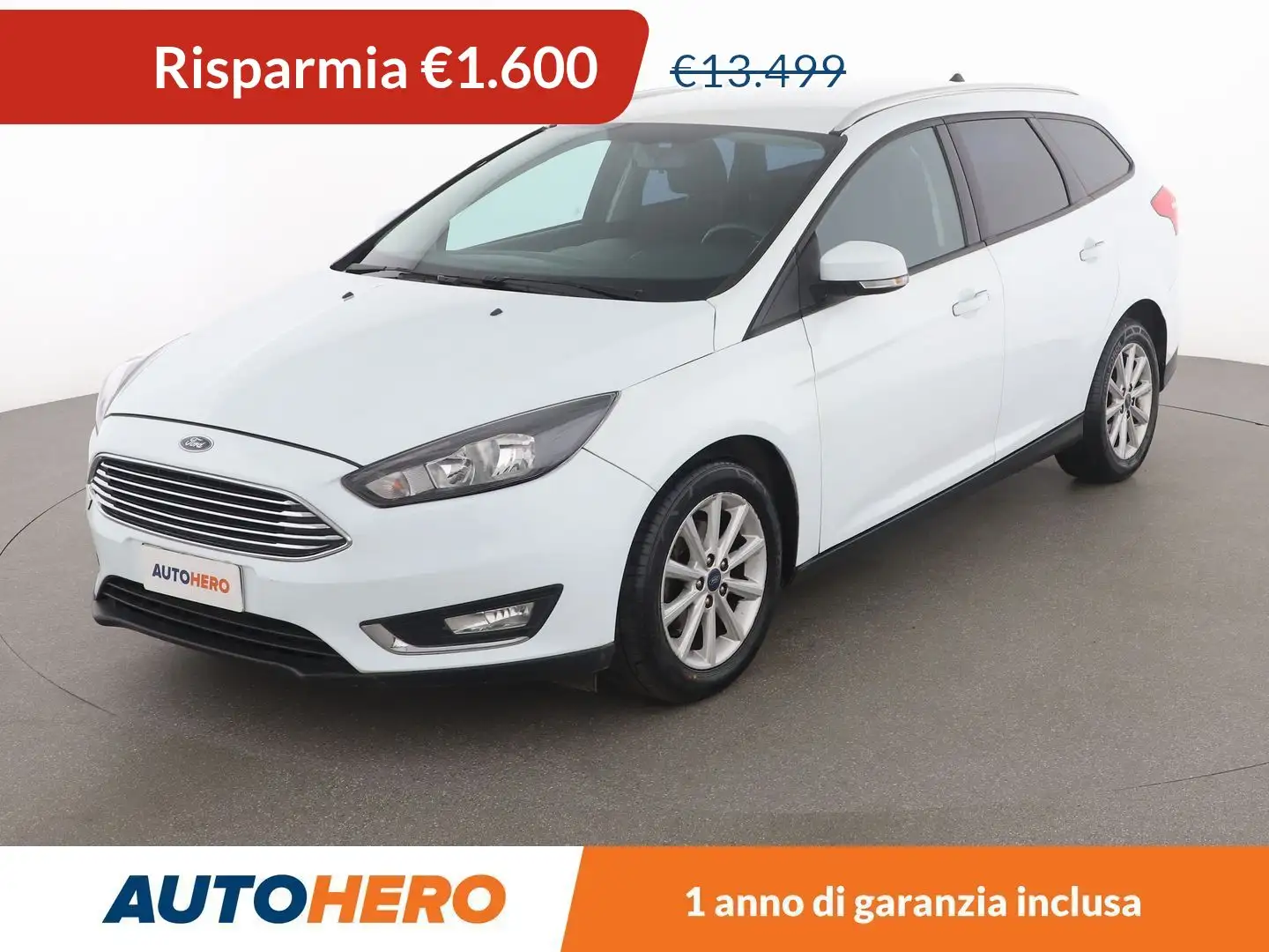 Ford Focus 1.5 TDCi Business SW 120 CV Blanc - 1