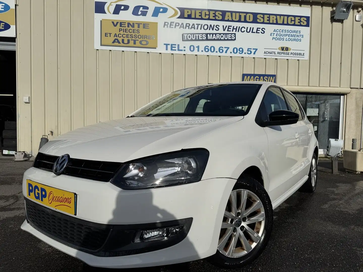 Volkswagen Polo 1.6 TDI 90CH FAP STYLE 5P Blanc - 1