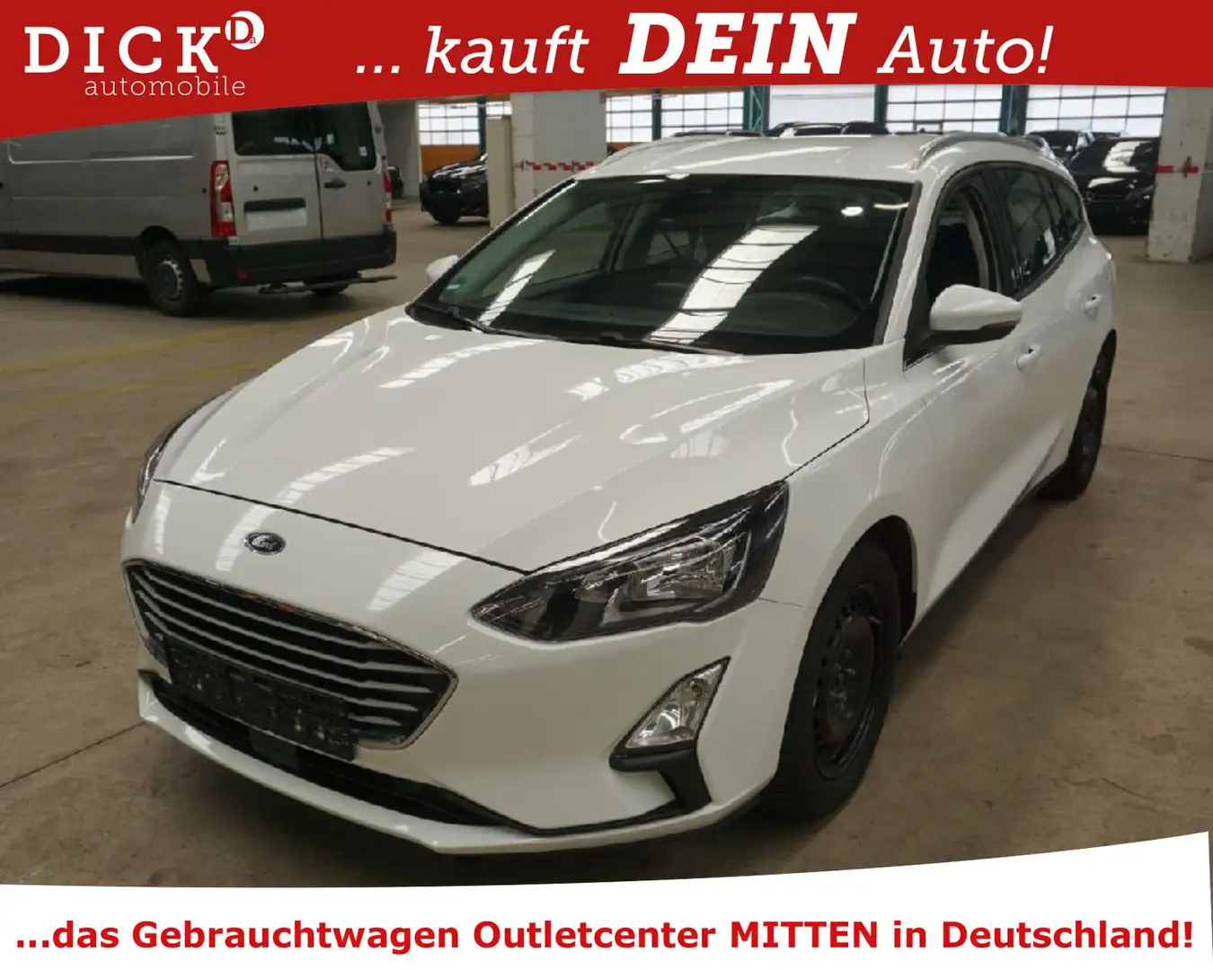 Ford Focus T 1.5d C&C LED/NAVI/SHZ/TEMP/RFK/LM/8Fa Blanc - 1
