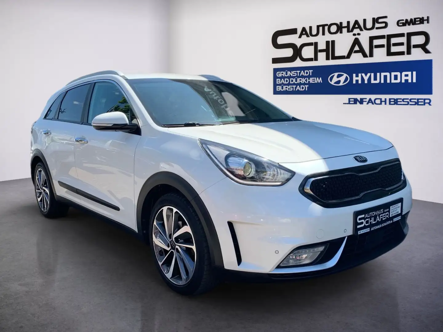 Kia Niro 1.6 Hybrid Spririt AHK Leder Navi 1Hd Weiß - 2