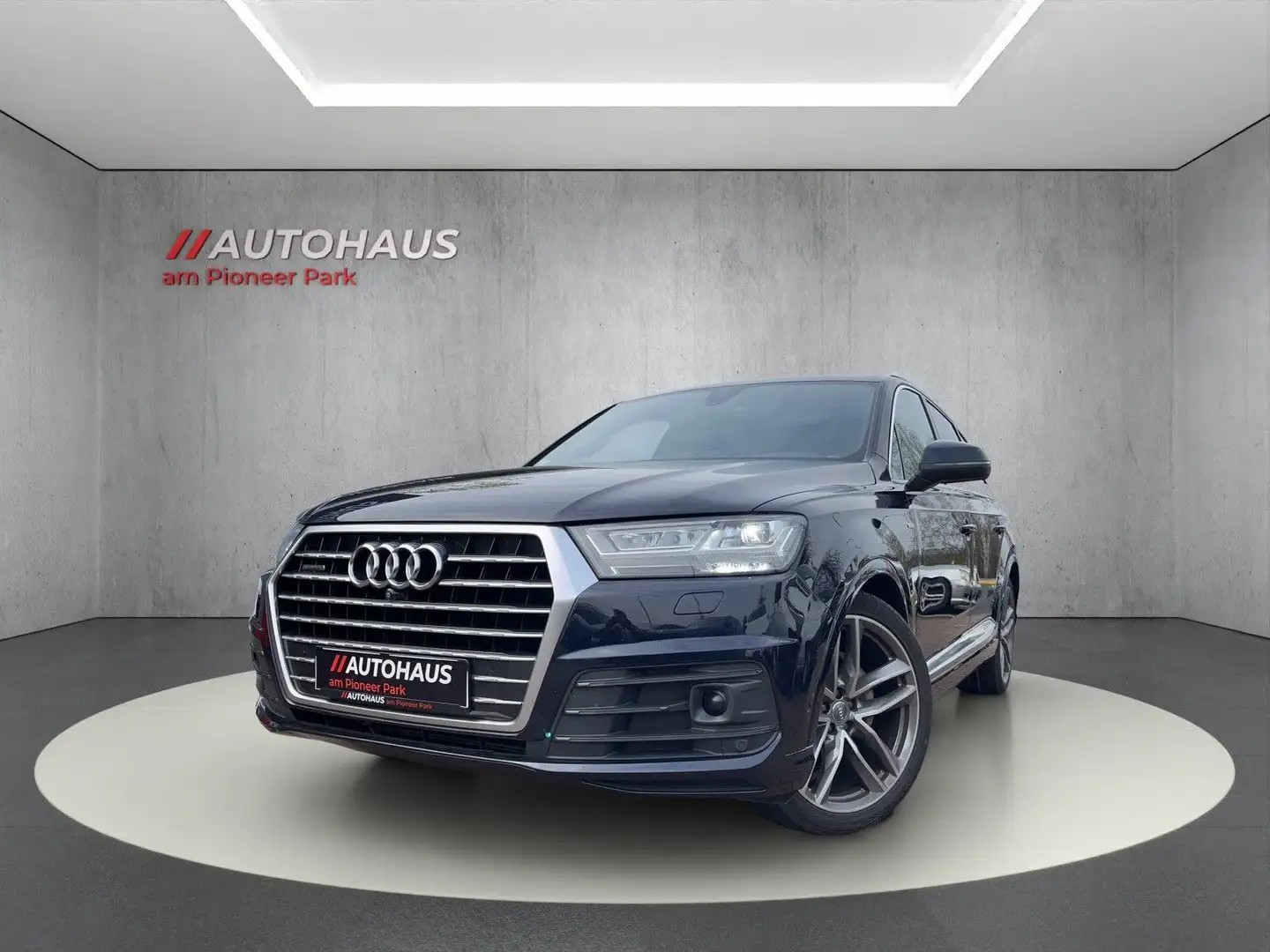 Audi Q7 3.0 TDI S Line-quattro-PANO-HUD-VC-STDH-360° Bleu - 1