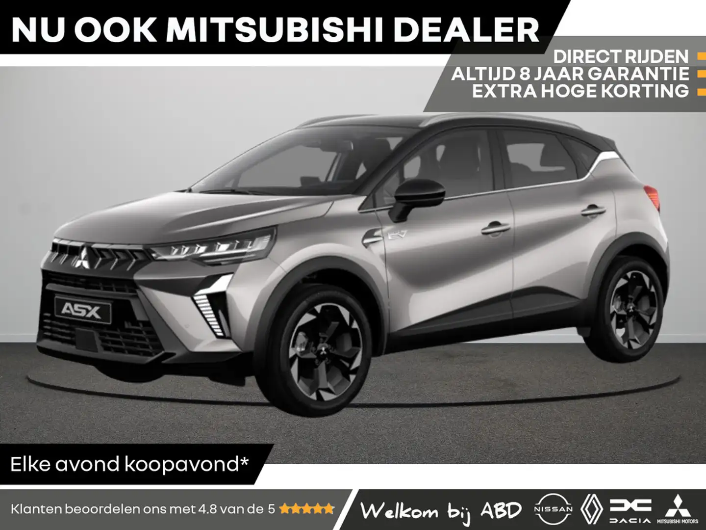 Mitsubishi ASX First Edition 1.8 HEV | Achteruitrijcamera | Adapt Gris - 1