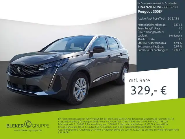 2023 Peugeot 3008 in Grey for sale