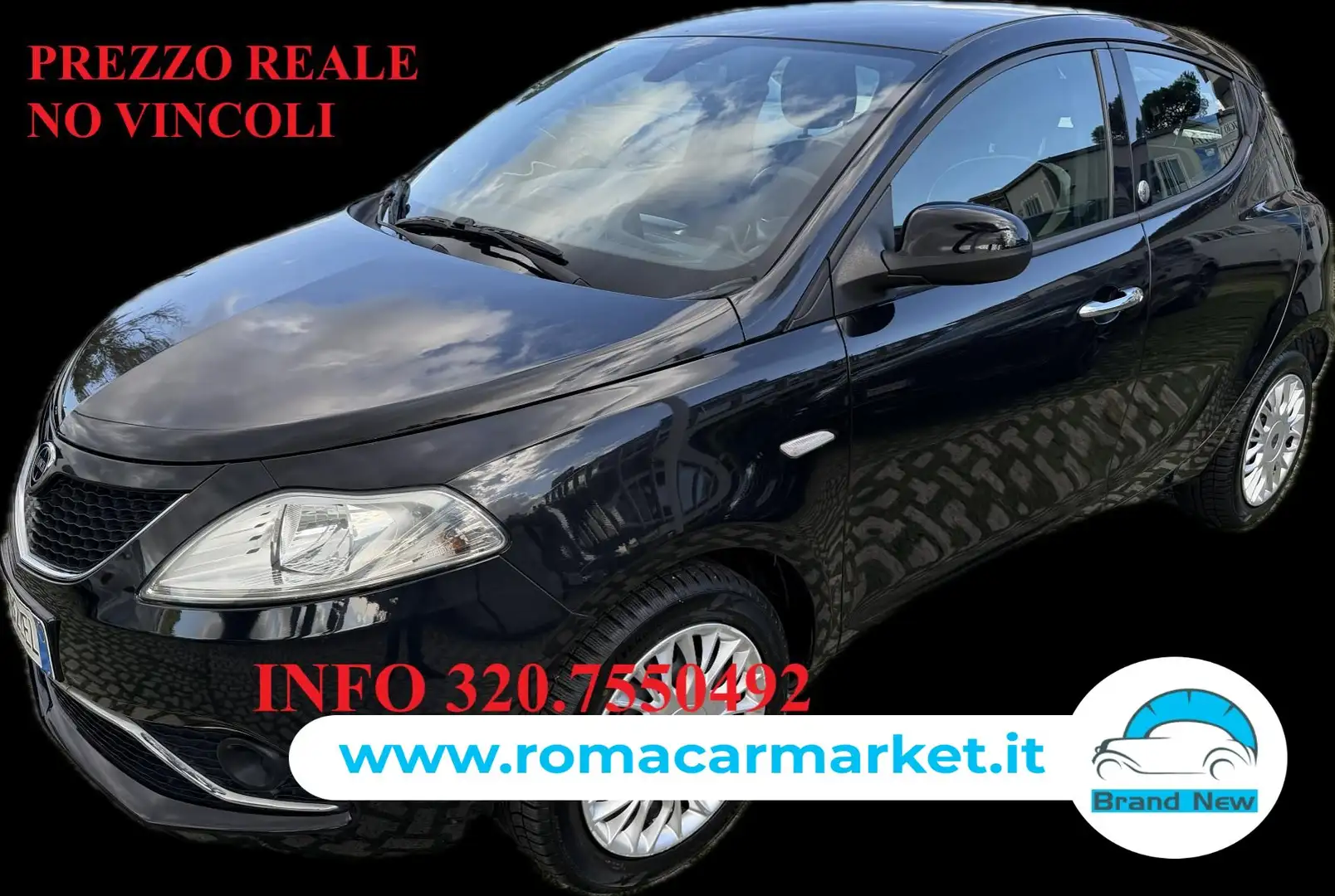 Lancia Ypsilon Ypsilon 1.2 Gold ecochic Gpl 69cv KM CERTIFICATI Nero - 1