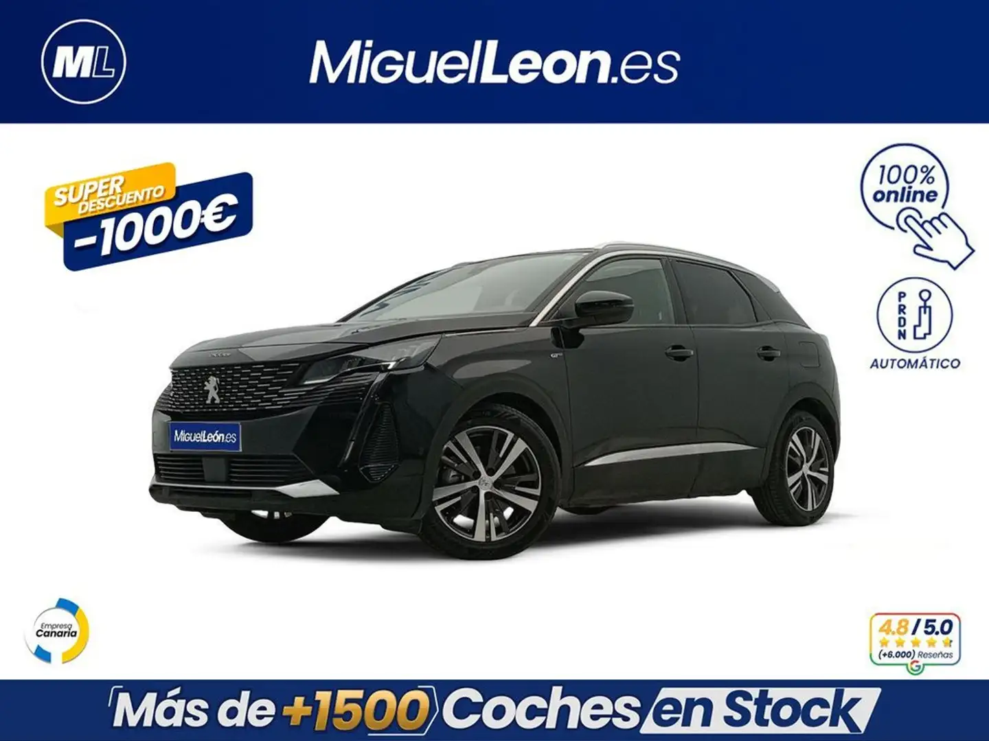 Peugeot 3008 225 e-EAT8 GT Noir - 1