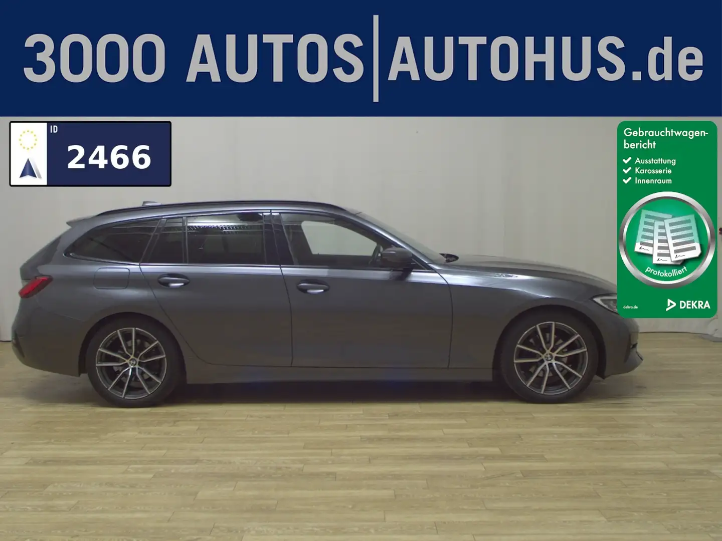 BMW 320 dA Touring Sport-Line Navi HuD Laser H-K AHK Gris - 1