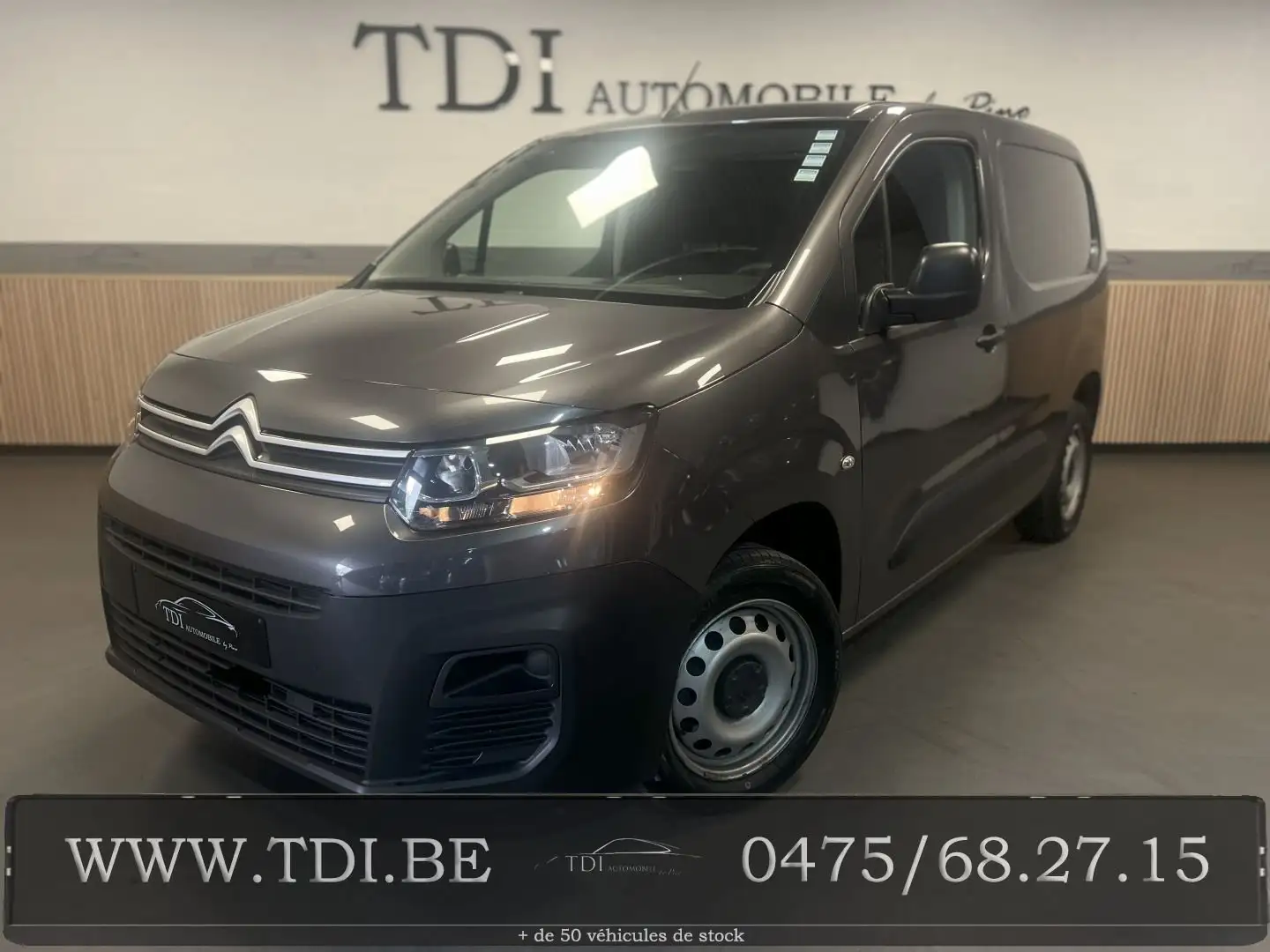 Citroen Berlingo Berlingo 1.5 BlueHDi*102cv*Clim*1er Main*Belge*✔ Gris - 1