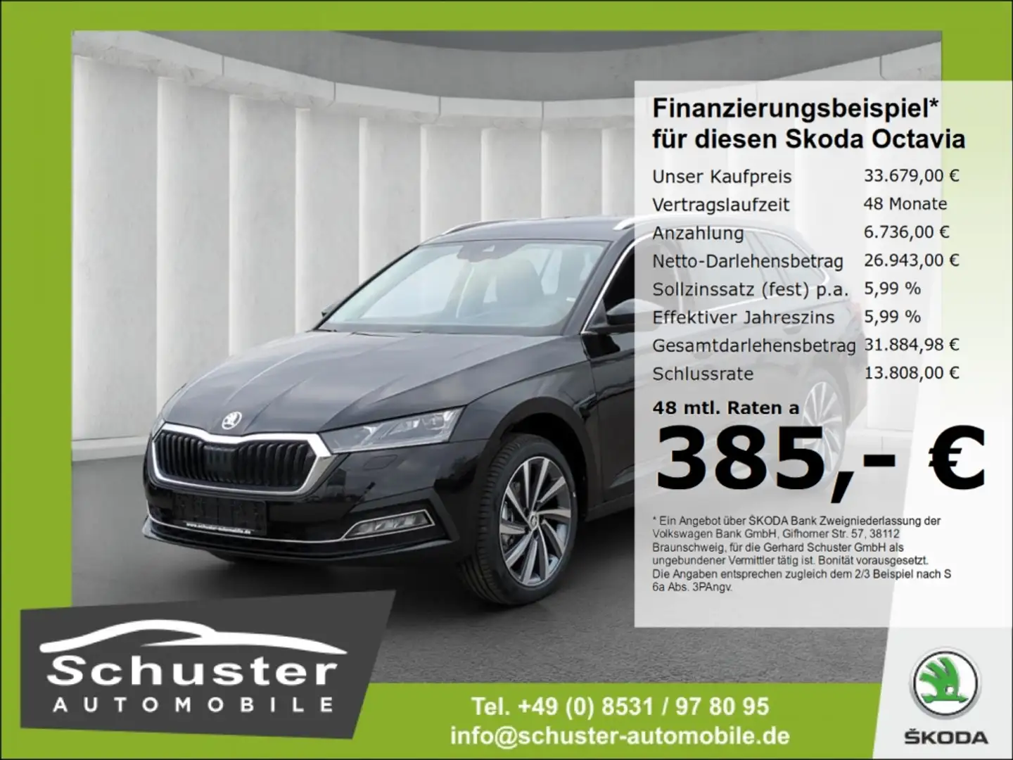 Skoda Octavia Combi Style TDI*DSG AHK Head-Up ACC Navi Noir - 1