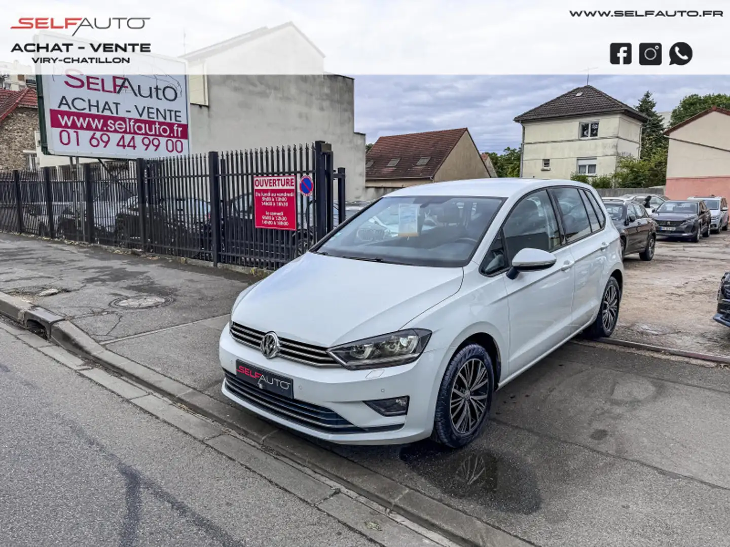 Volkswagen Golf Sportsvan 1.4 TSI 125CH BLUEMOTION TECHNOLOGY ALLSTAR Blanc - 1