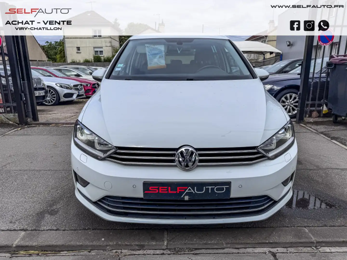 Volkswagen Golf Sportsvan 1.4 TSI 125CH BLUEMOTION TECHNOLOGY ALLSTAR Blanc - 2