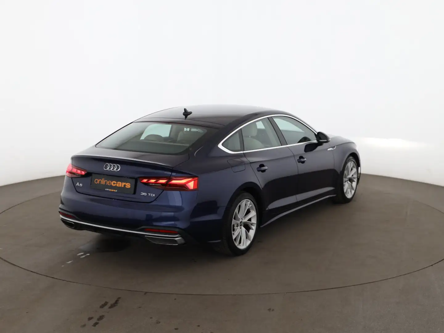 Audi A5 Sportback 35 TDI advanced Aut LED AHK LEDER Blau - 2
