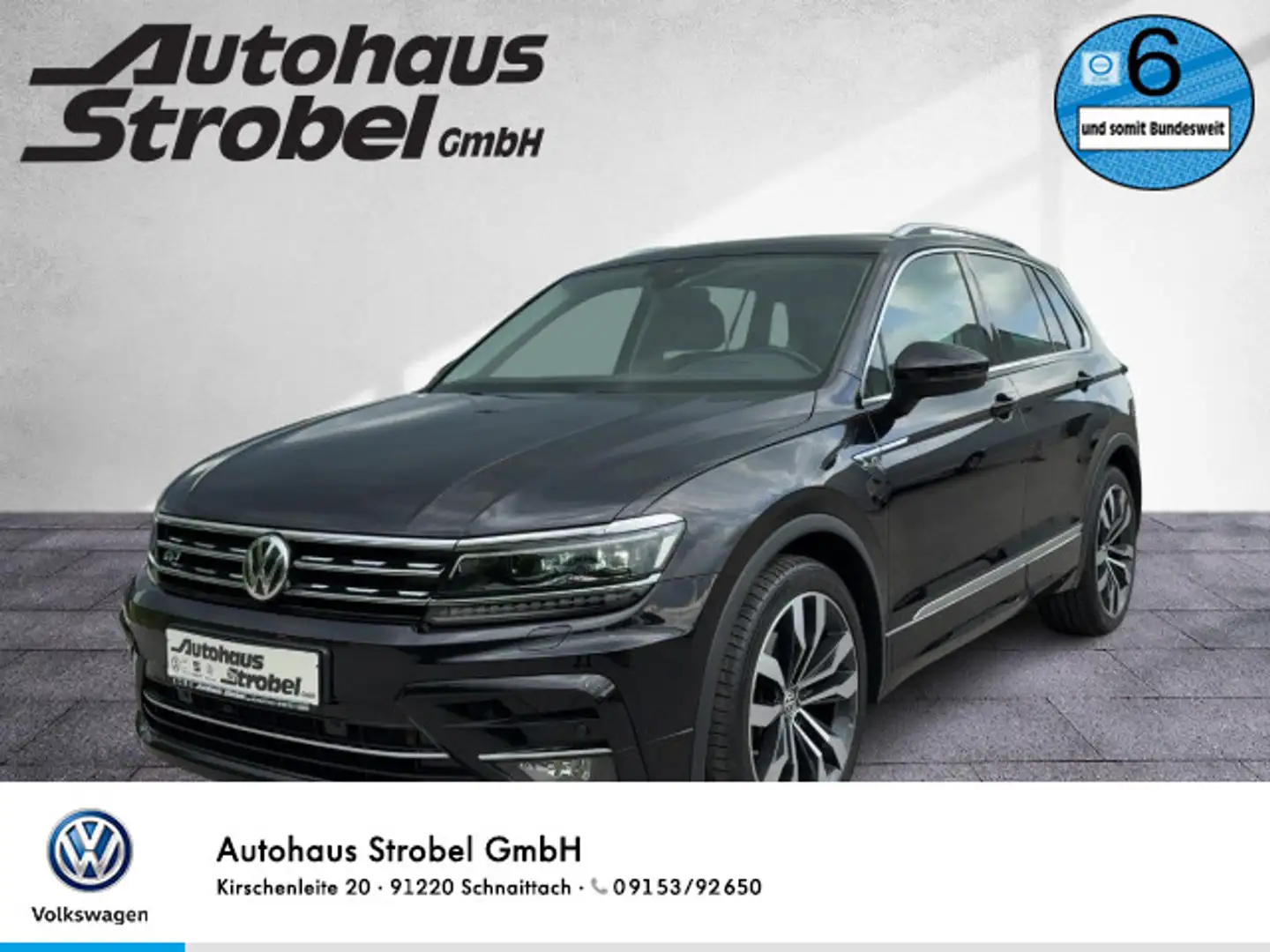 Volkswagen Tiguan 2.0 TDI DSG 4M Highline R-Line Standh. AH Noir - 1