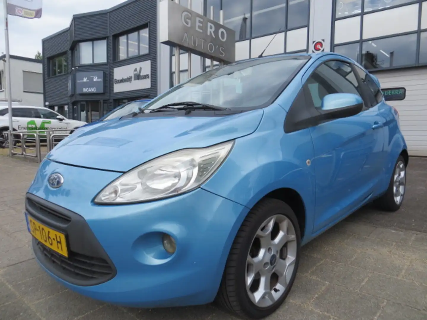Ford Ka/Ka+ 1.2 Titanium airco ,lmv, elec ramen etc Blauw - 1
