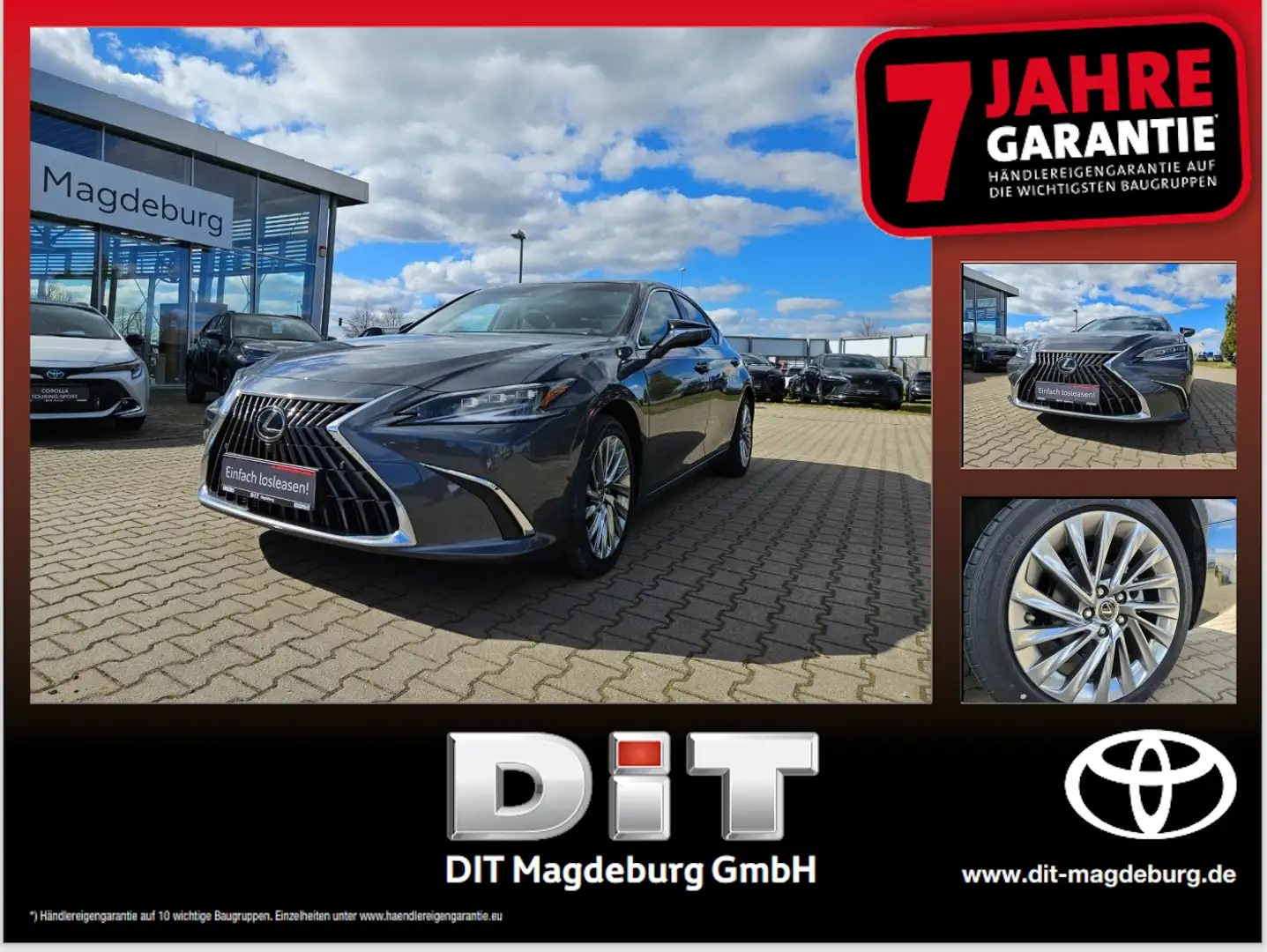 Lexus ES 300 h Luxury Line Glasdach HUD 4xSHZ SpurH Grau - 1