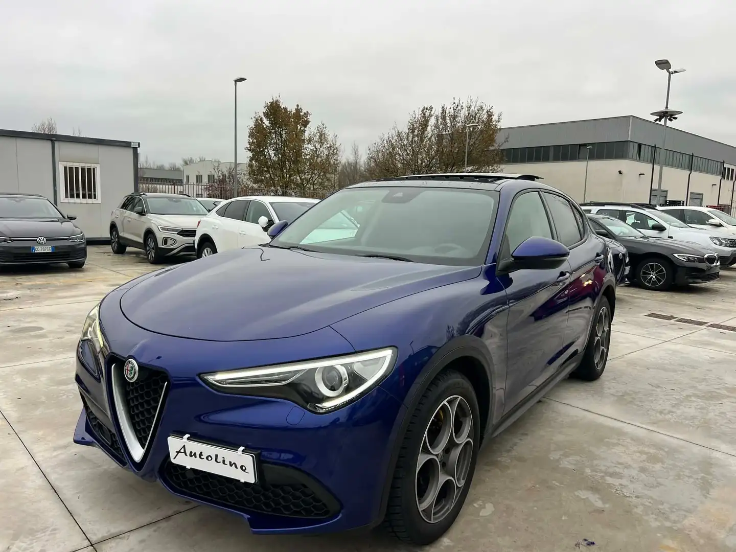 Alfa Romeo Stelvio 2.2 TD 160CV -TETTO APRIBILE-PINZE GIALLE Blu/Azzurro - 1