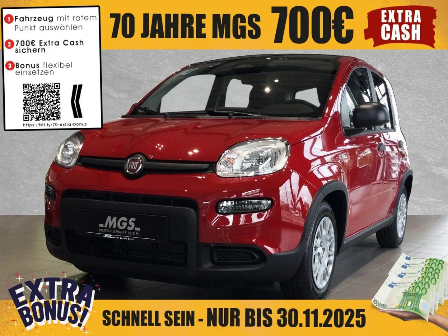 Fiat Panda Pandina S&S #PDC #KLIMA Rouge - 1