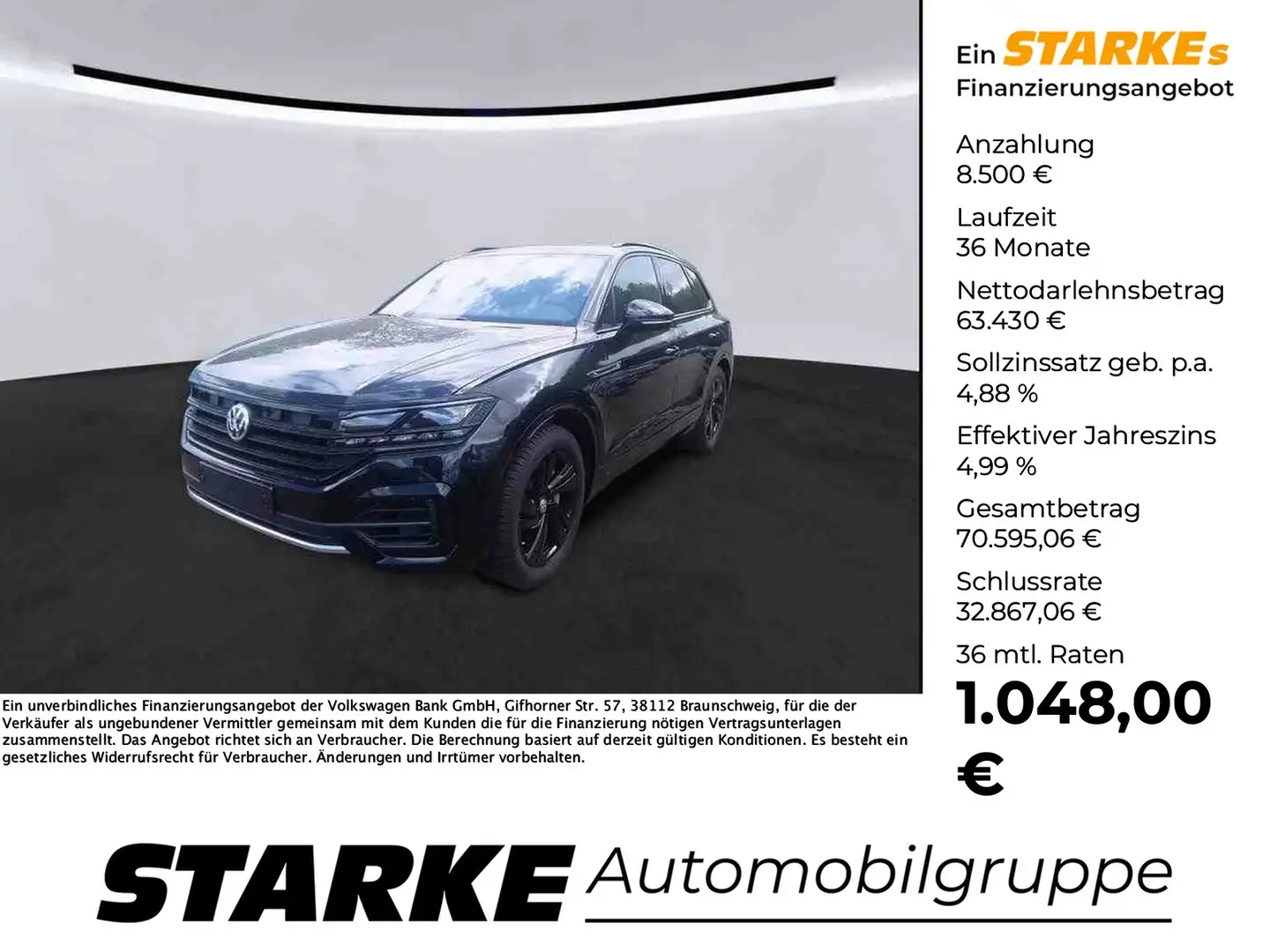 Volkswagen Touareg V8 TDI 4M R-Line Black Style Schwarz - 1
