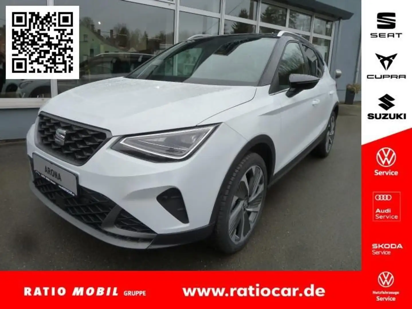 SEAT Arona ARONA FR 1.0 TSI DSG NAVI AHZV-VORBER. SHZ EPH Weiß - 1