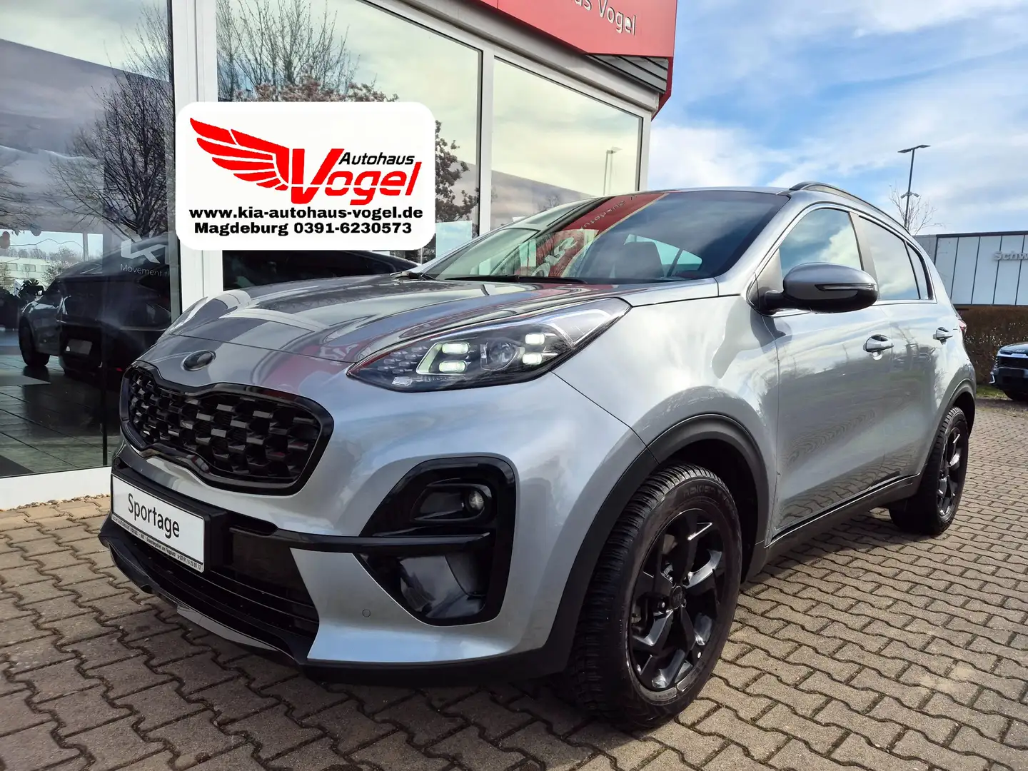 Kia Sportage 1.6 T-GDi 177 Black Edition 2WD Premium Argent - 1