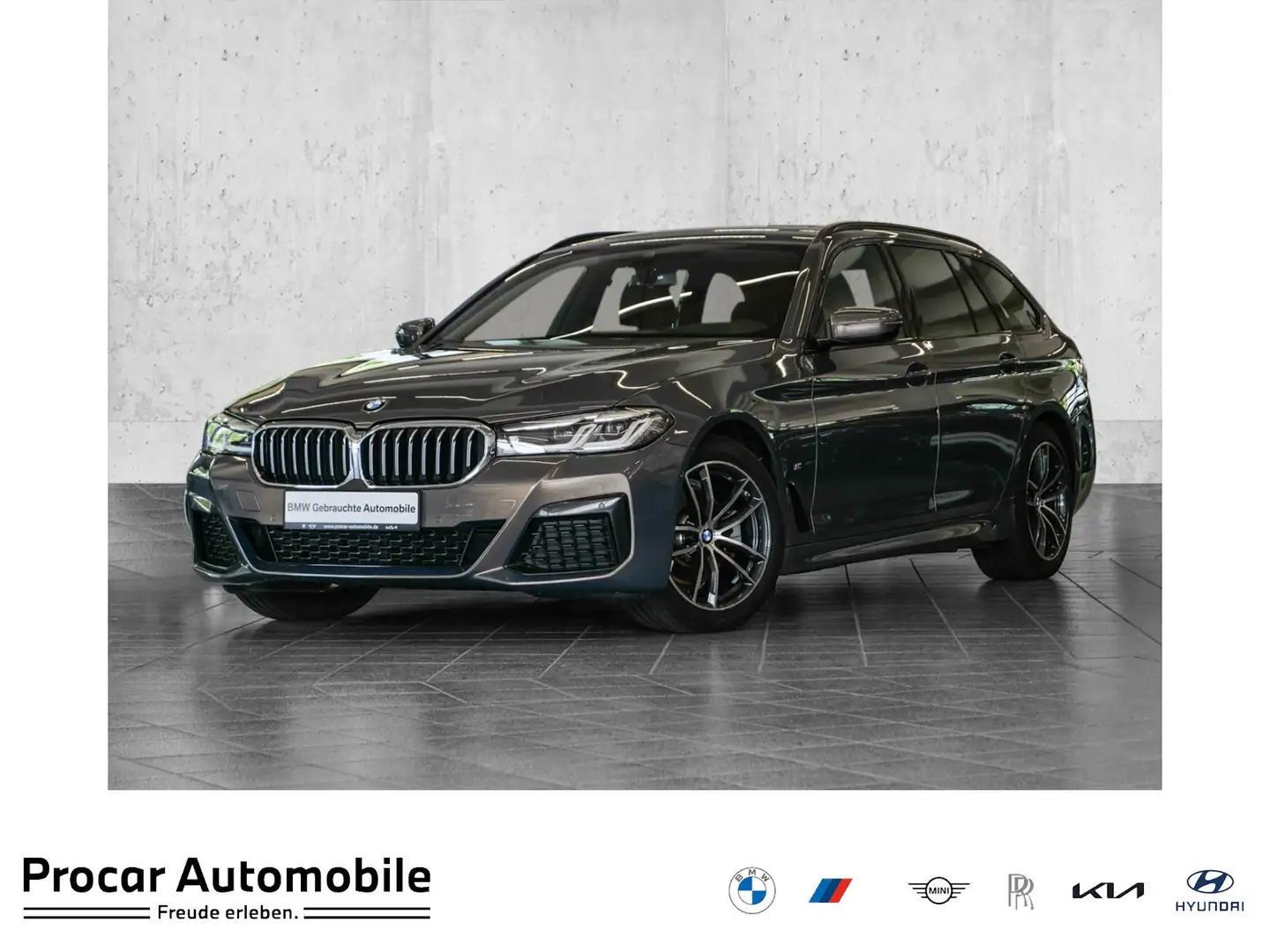BMW 520 d xDrive M-Sport Aut Nav HuD LED AHK Drive+Park Grau - 1