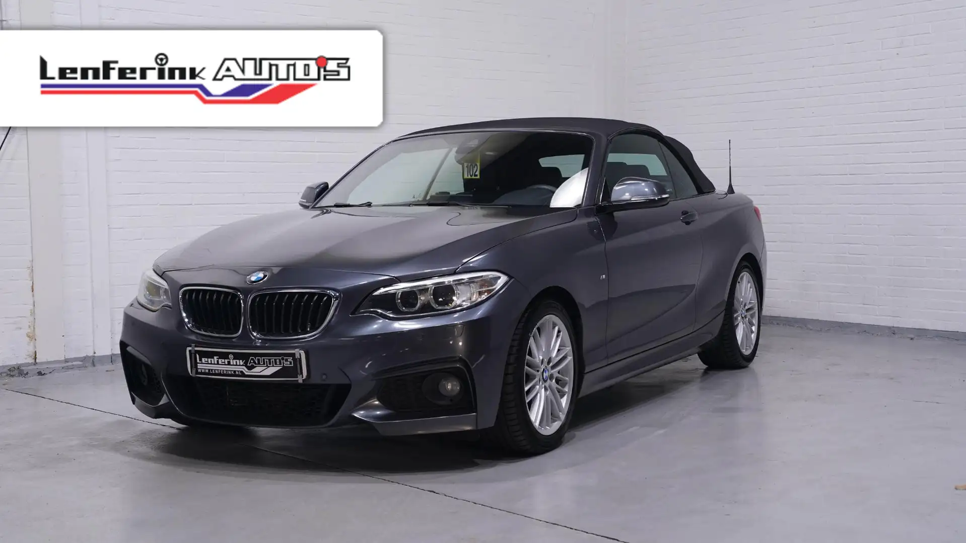 BMW 225 2-serie Cabrio 225d M Sport Navi, Leder, 2-zone cl Grijs - 1
