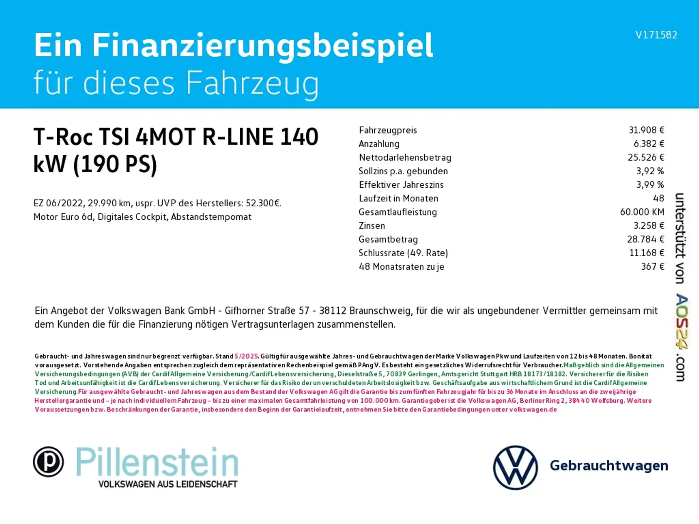 Volkswagen T-Roc TSI 4MOT R-LINE AHK+LEDER+19"+EASY+190PS Schwarz - 2