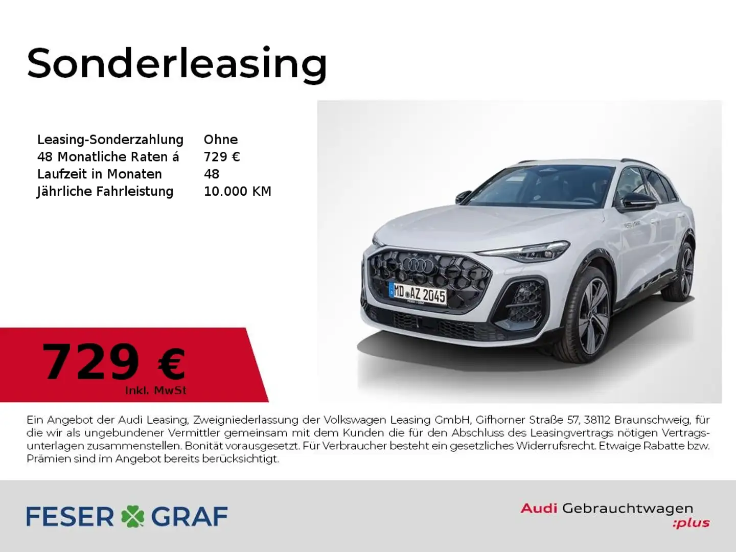 Audi Q5 /NEUES MODELL/ edt. one /adAIR/Leder/Tech pro Weiß - 1