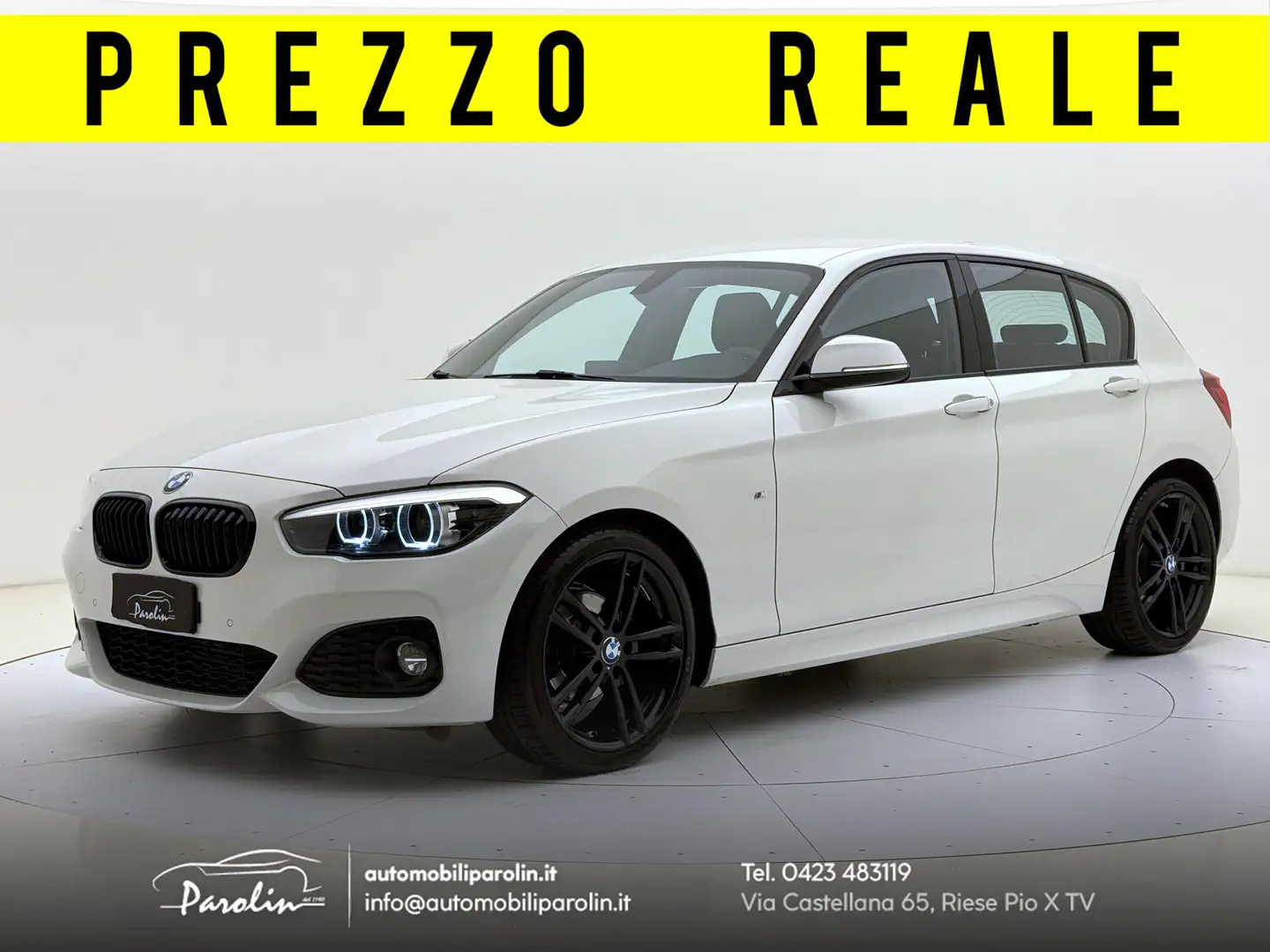 BMW 118 Msport 5p auto 1 proprietario-tagliandi ufficiale Bianco - 1