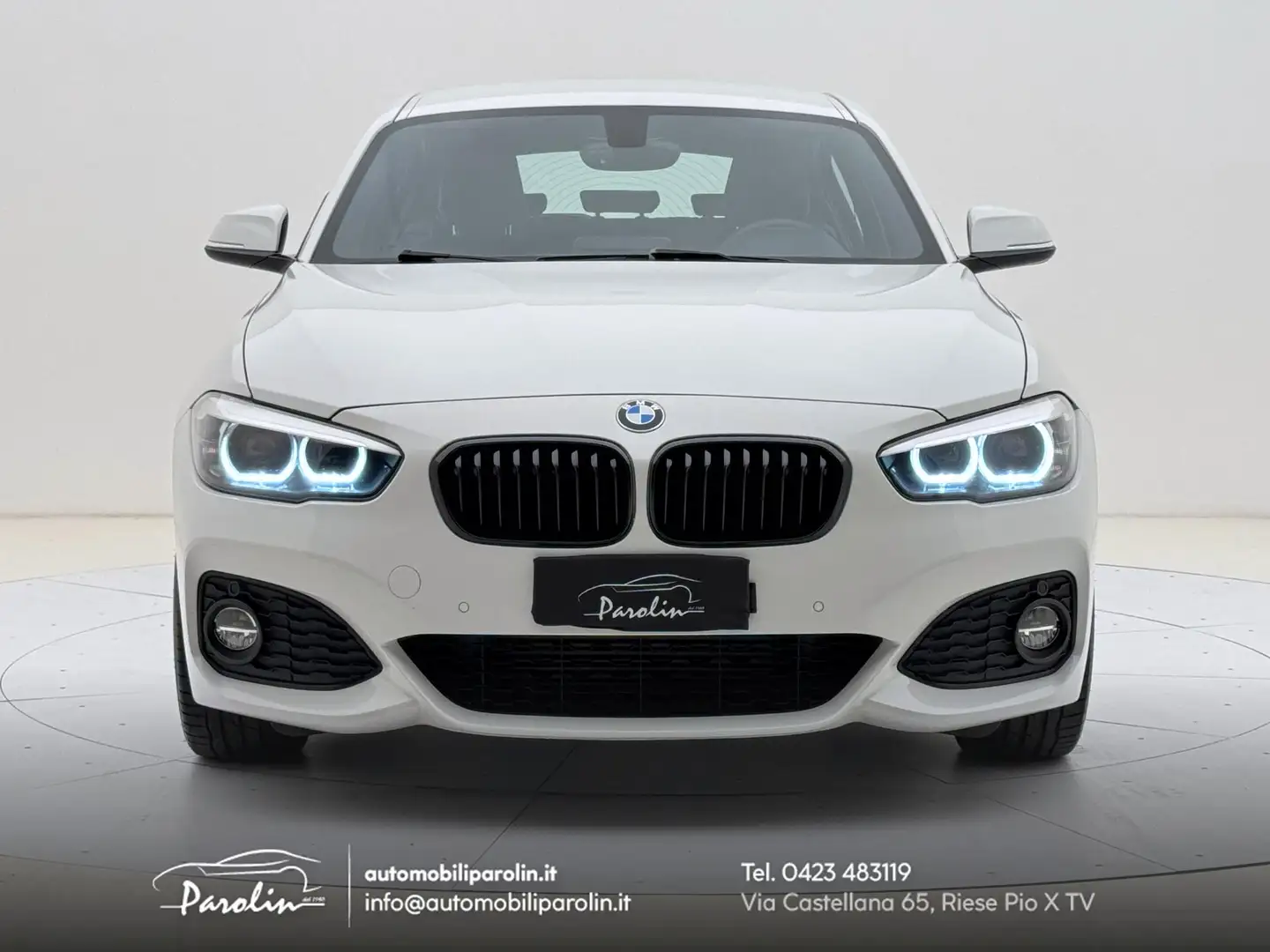 BMW 118 Msport 5p auto 1 proprietario-tagliandi ufficiale Bianco - 2