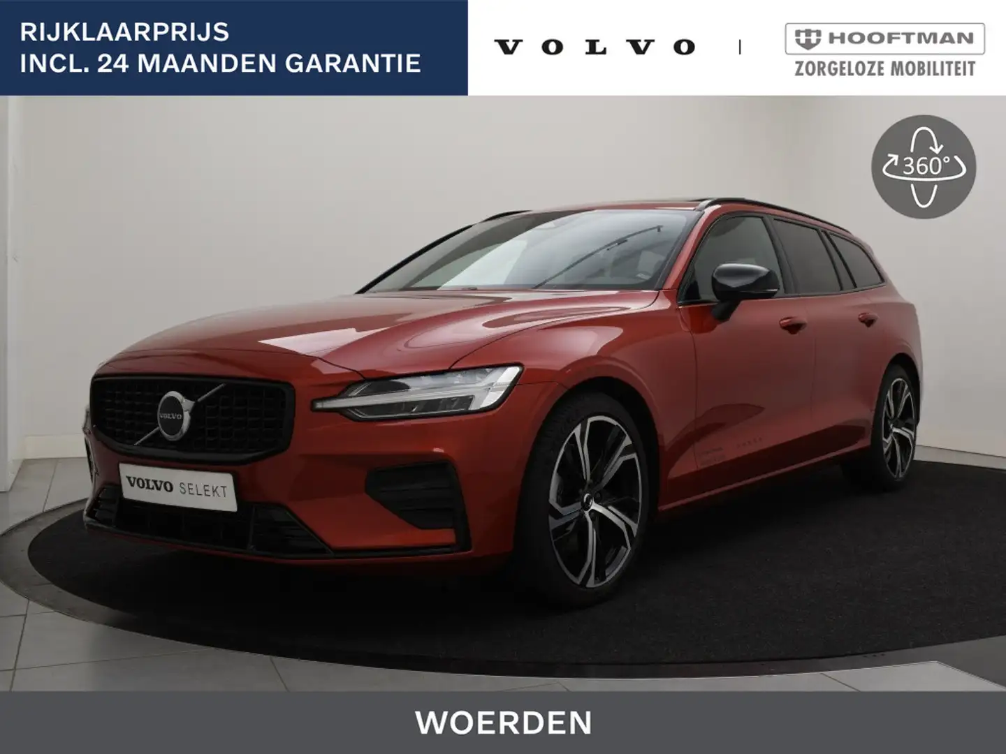 Volvo V60 B3 AUT(7) PLUS DARK SCHUIFDAK 19INCH GOOGLE MAPS A Rood - 1