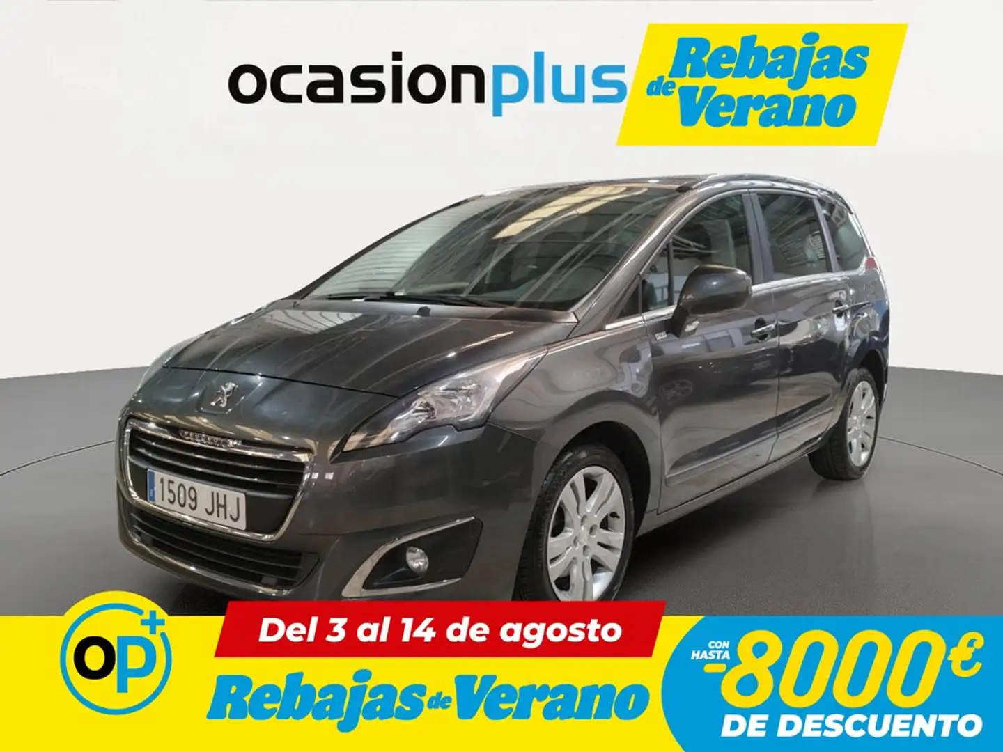 Peugeot 5008 1.6 BlueHDi Style 7 pl. 120 Gris - 1
