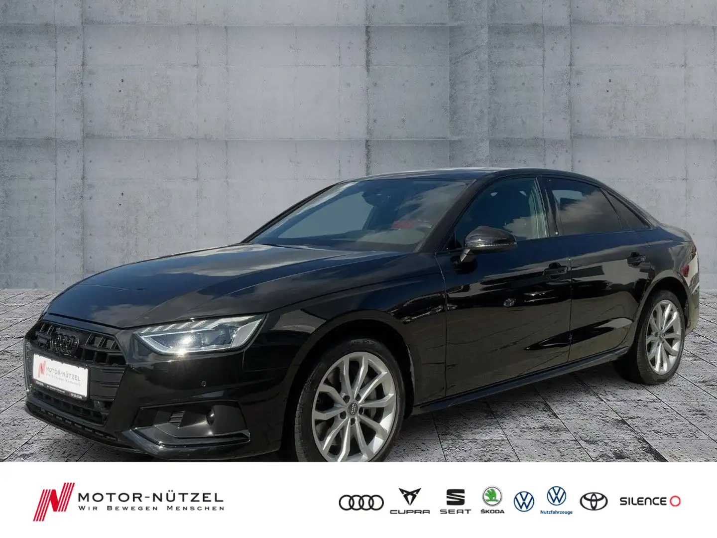 Audi A4 50 TDI QU LED+NAVI+PANO+AHK-VORB. Zwart - 1
