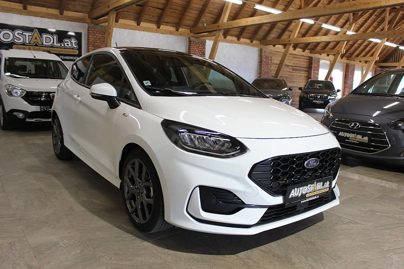Ford Fiesta ST-Line 1,0 EcoBoost Hybrid/VOLL!!-PANORAMA-131... Blanc - 2