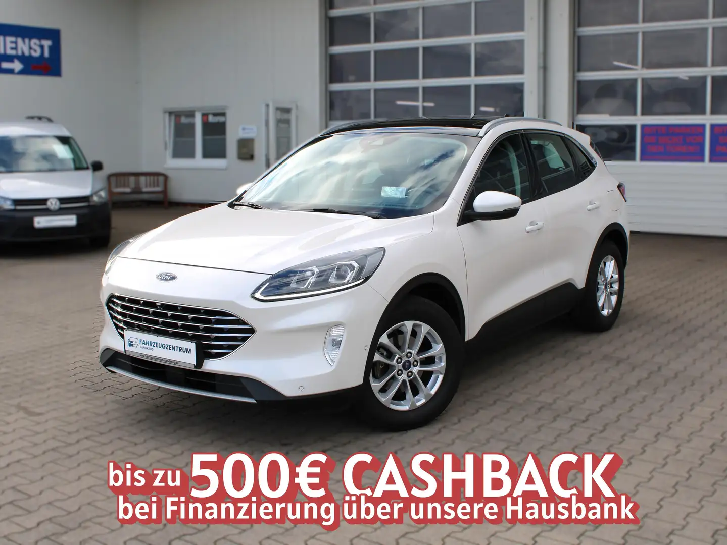 Ford Kuga Titanium AUTOM 1.HAND/KLIM/NAV/DIGIT/SPUR/PANORAMA Weiß - 1