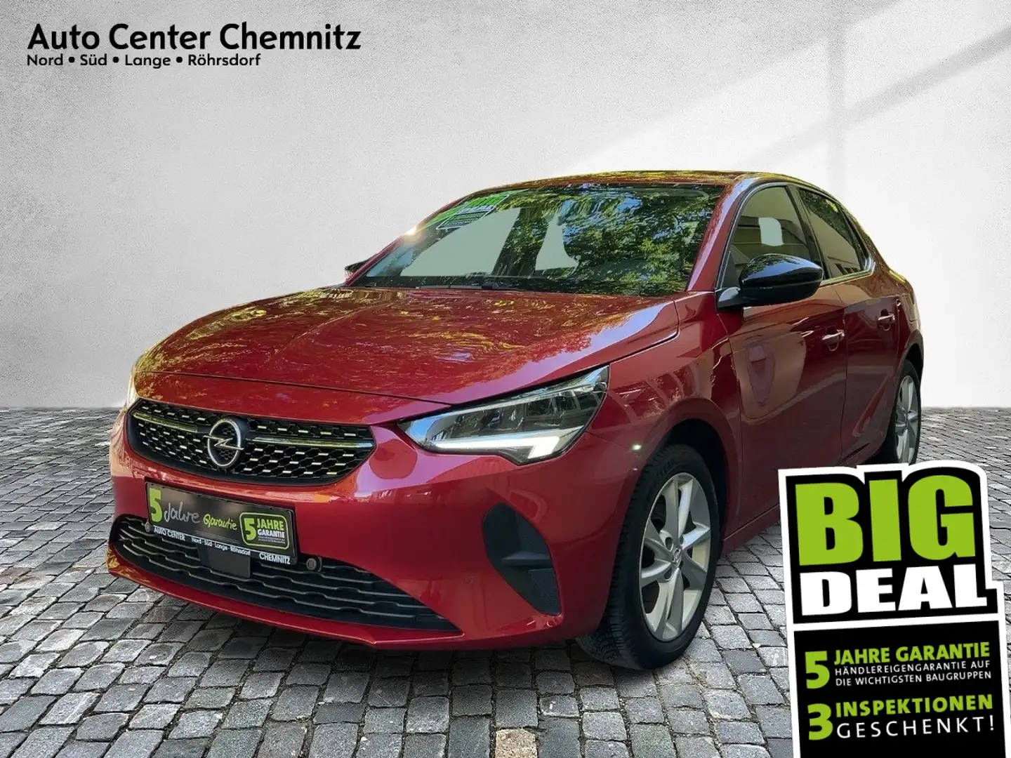 Opel Corsa F 1.2 Elegance LED/KlimaA/SHZ/LHZ/Park&Go Rosso - 1