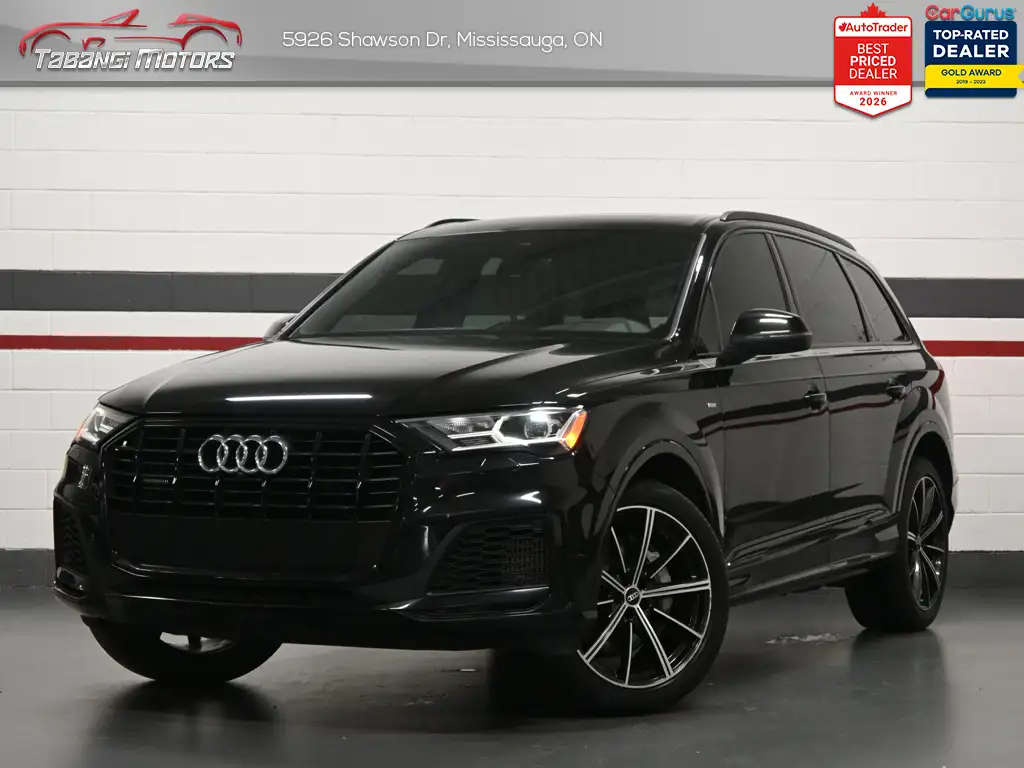 2022 Audi Q7 S-Line Black Optics No Accident Panoramic Roof N