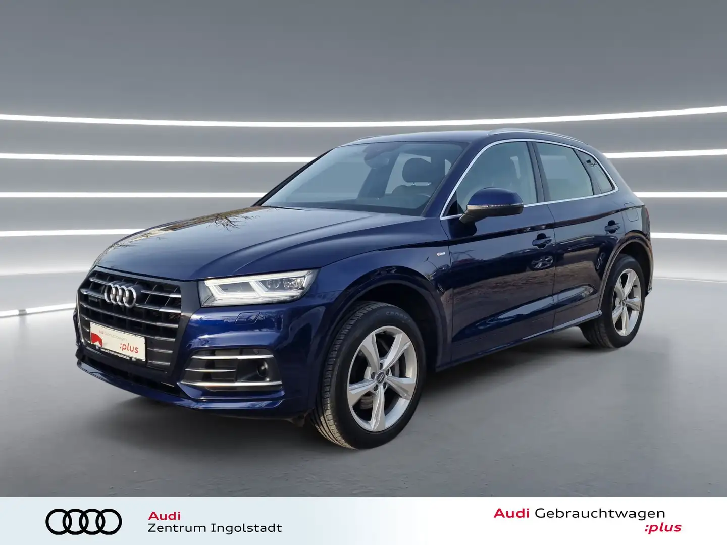 Audi Q5 55 TFSI e qu S line MATRIX NAVI ACC Kam Sport Blau - 1