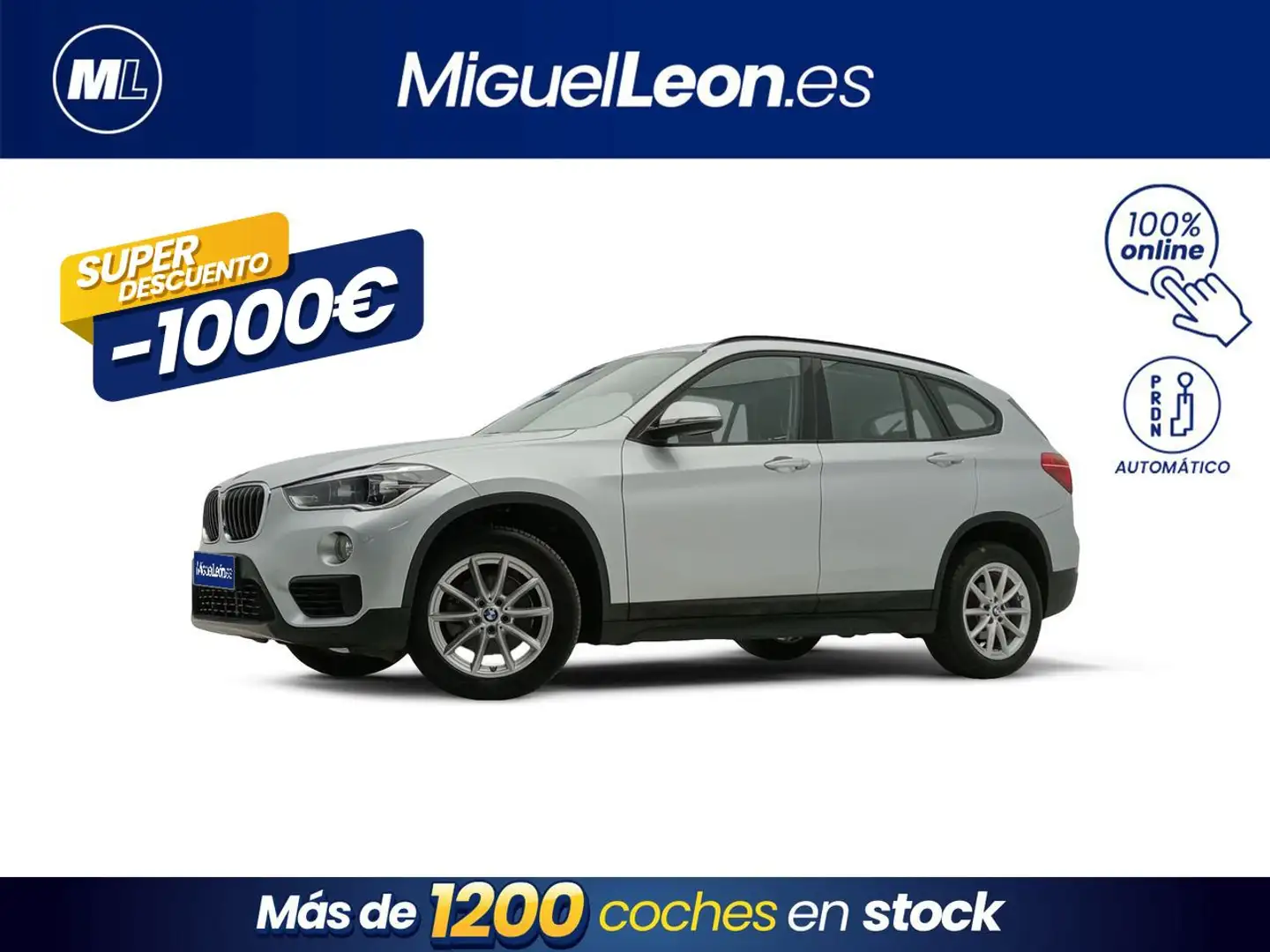 BMW X1 sDrive 18dA Gris - 1