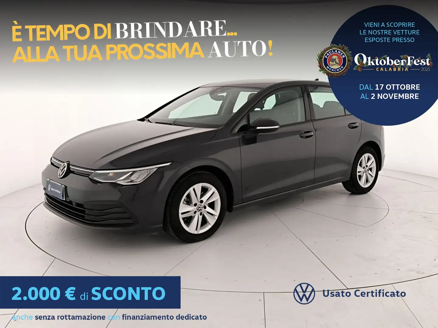 Volkswagen Golf 1.5 etsi evo life 150cv dsg Grigio - 1