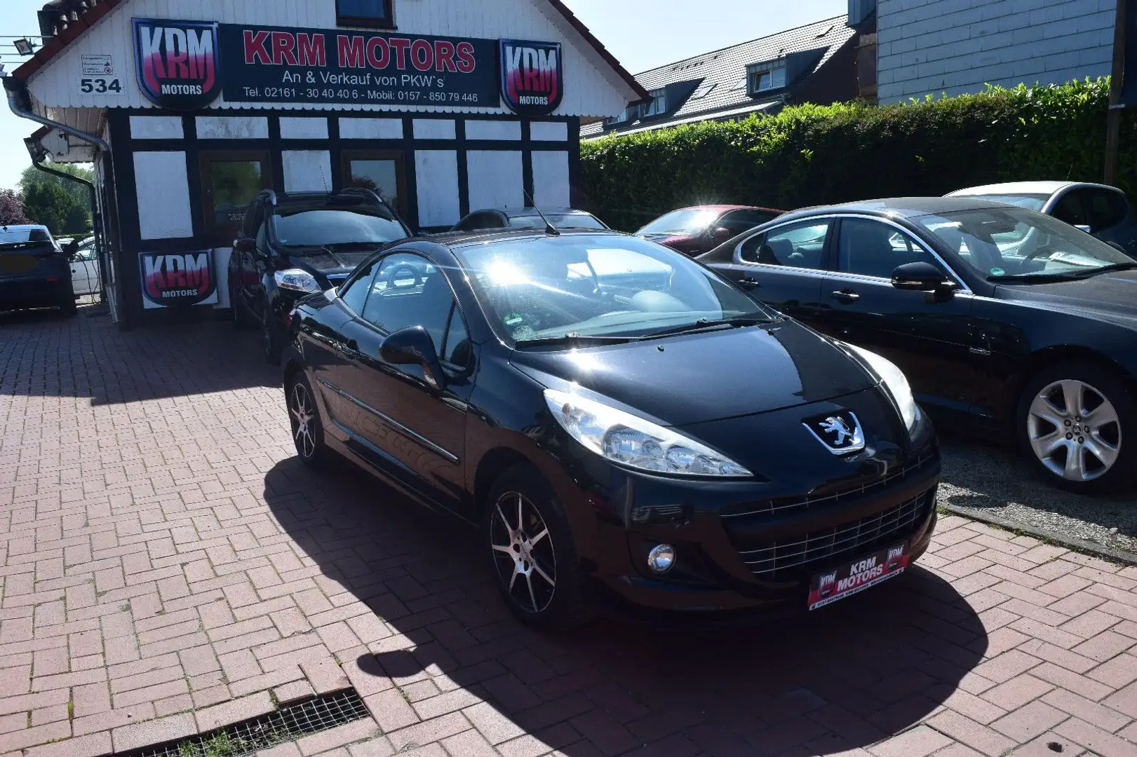 Peugeot 207 CC Cabrio  TÜV/AU NEU, KLIMA, WINDSCHOTT Schwarz - 2
