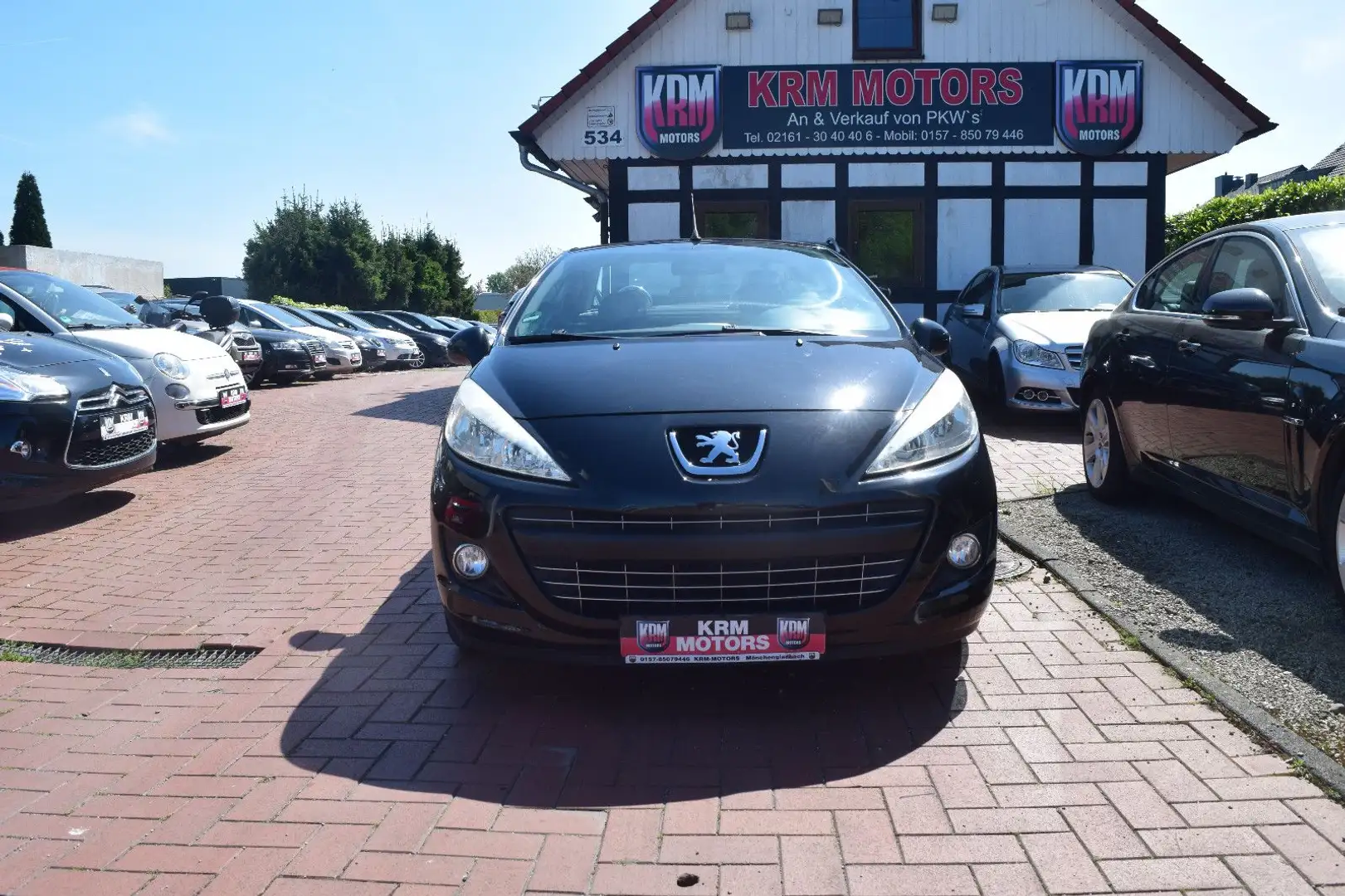 Peugeot 207 CC Cabrio  TÜV/AU NEU, KLIMA, WINDSCHOTT Schwarz - 1
