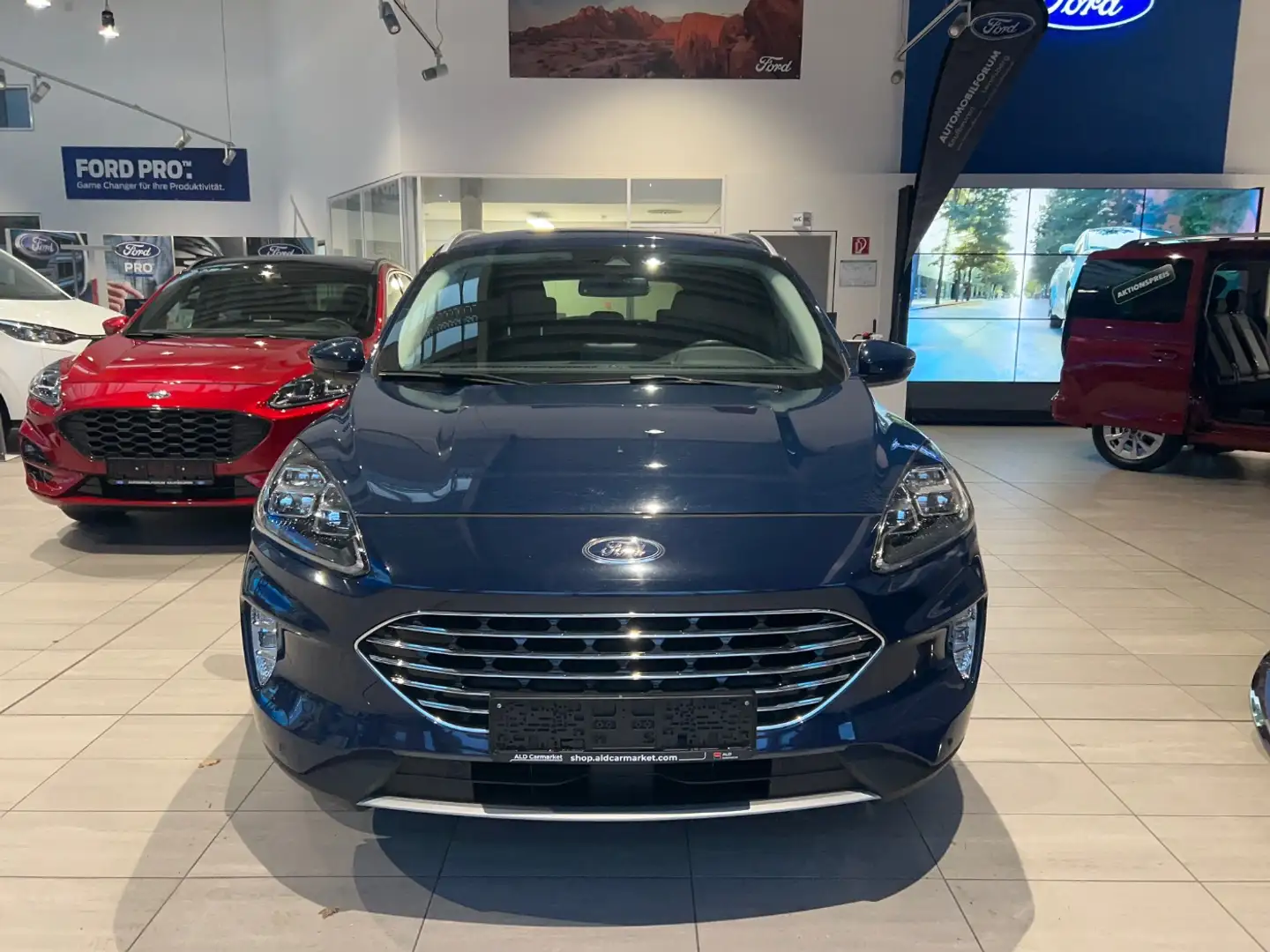 Ford Kuga 2.0 EcoBlue Titanium X AWD LED Navi SHZ AHK Bleu - 2