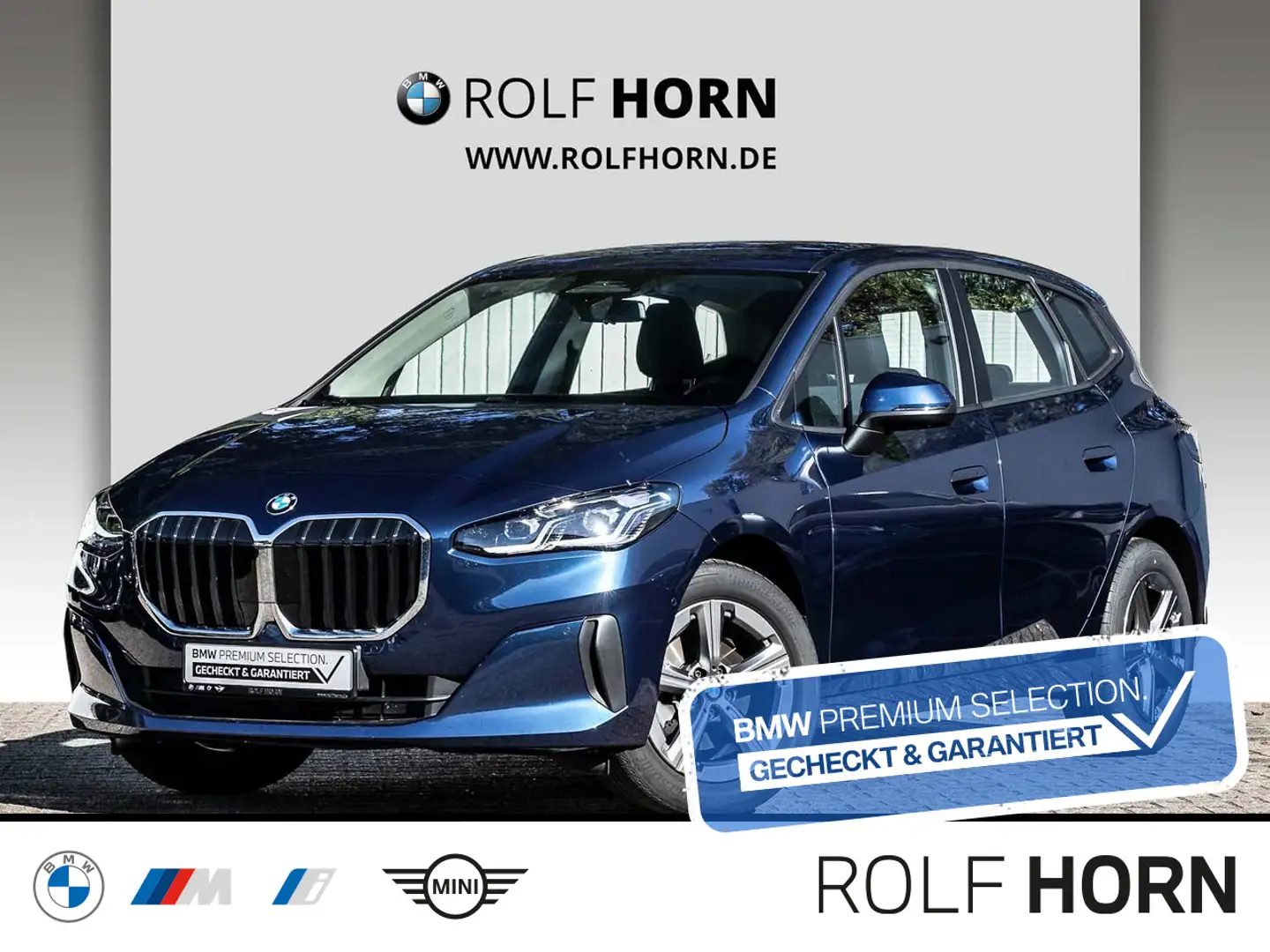 BMW 218 i Active Tourer Sitzhzg. Navi LED RfKam Klima Blau - 1