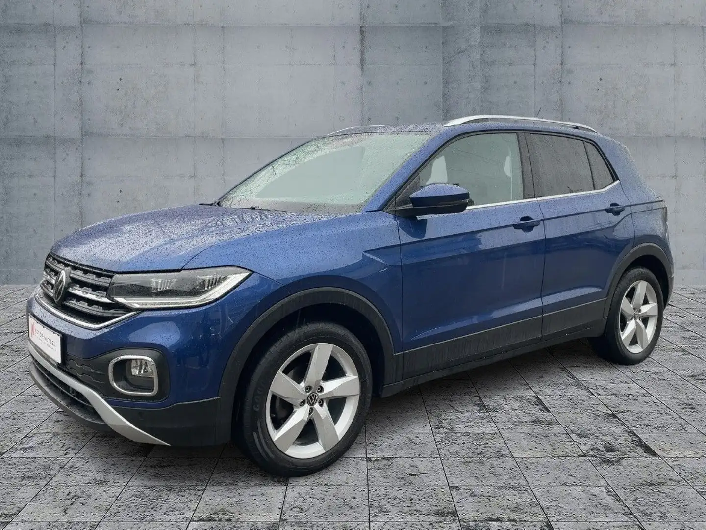 Volkswagen T-Cross 1.0 TSI STYLE LED+NAVI+ACC+SHZ+PDC+BEATS Bleu - 2