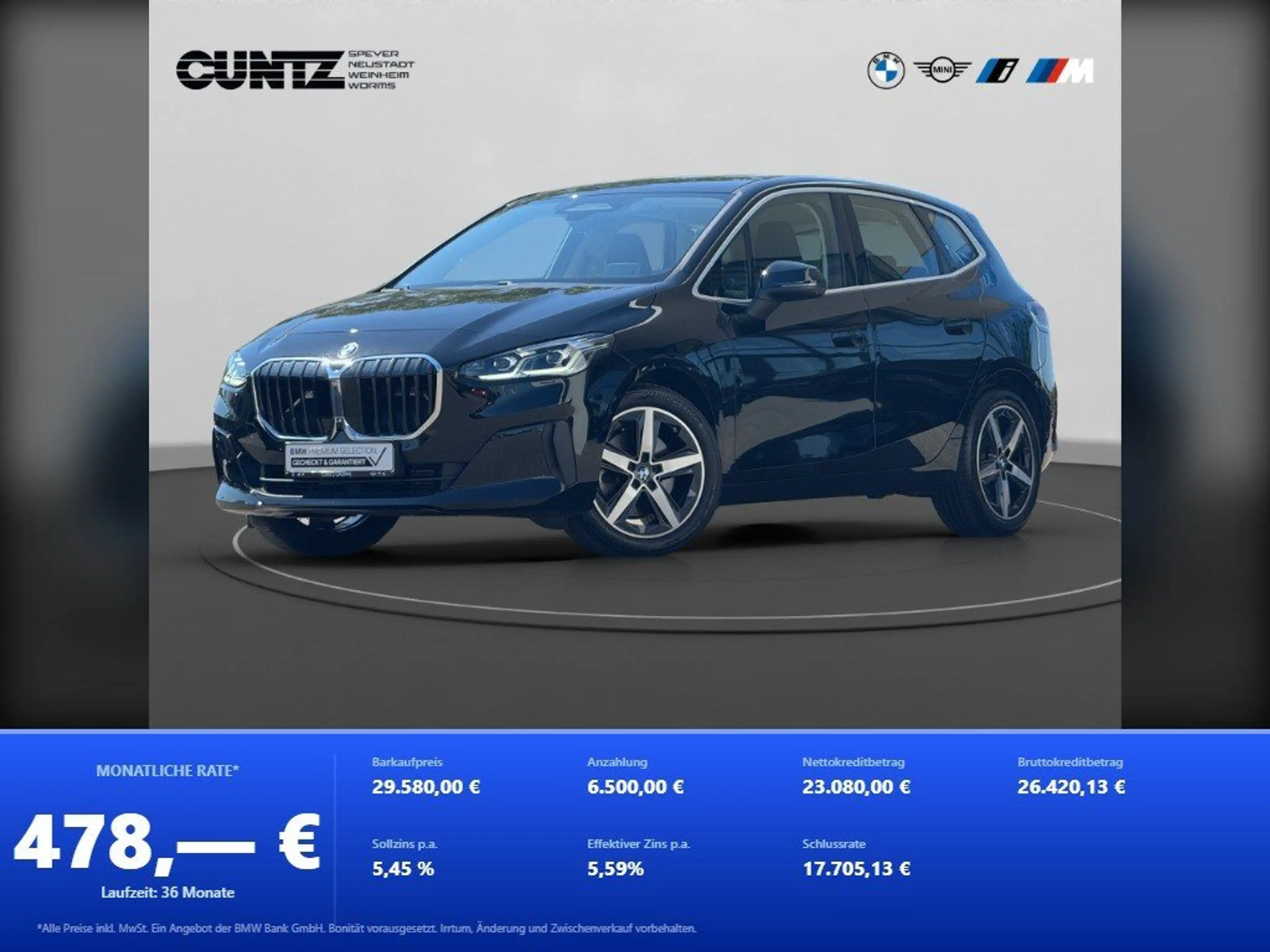 BMW 223 i  Active Tourer Head Up Driving Assist Profess.