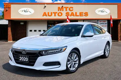 White 2020 Honda Accord Sedan Front-Wheel Drive Automatic