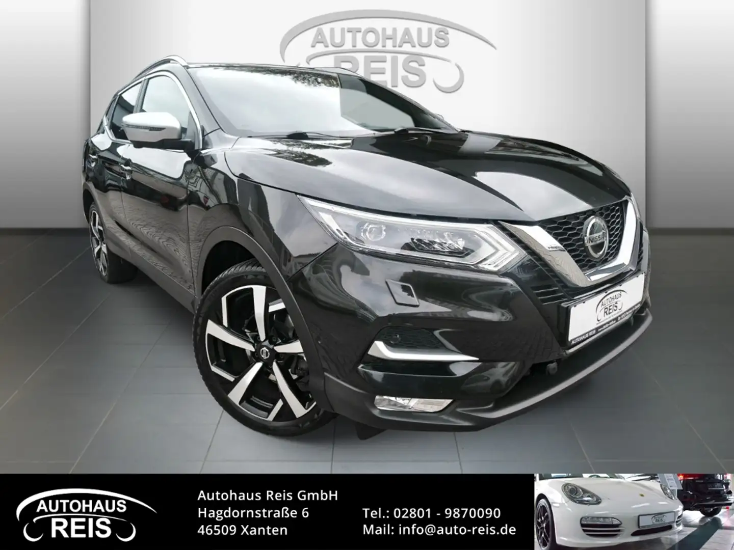 Nissan Qashqai 1.3 DIG-T TEKNA+ AHK LEDER PANORAMA LED DAB KAMERA Schwarz - 1