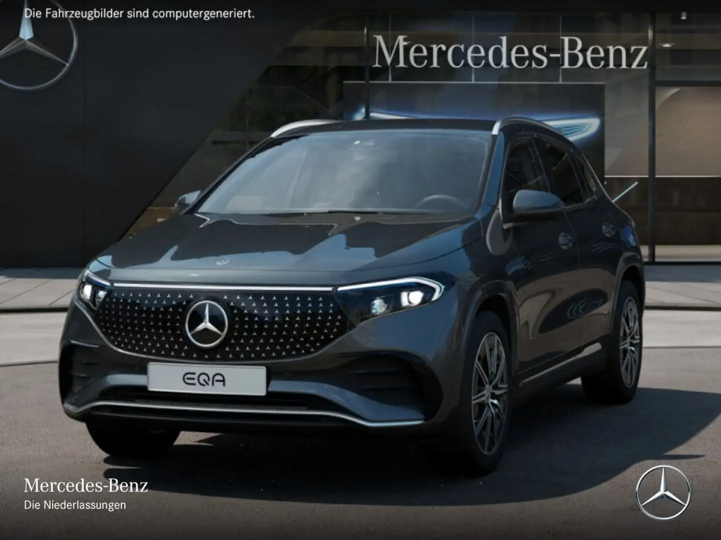 Mercedes-Benz EQA 300 4M AMG+ADVANCED+AHK+KAMERA+SPUR Grau - 2