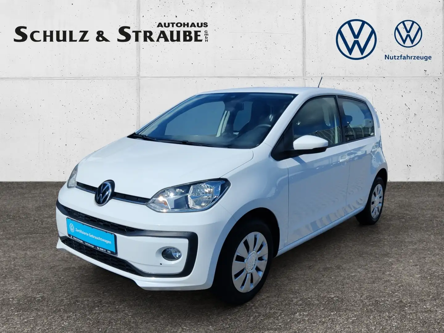 Volkswagen up! 1.0  Klima Sitzheizung DAB+ elek.Fensterheber Wit - 2